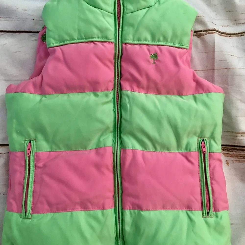 Lilly Pulitzer vintage reversible puffer vest y2k